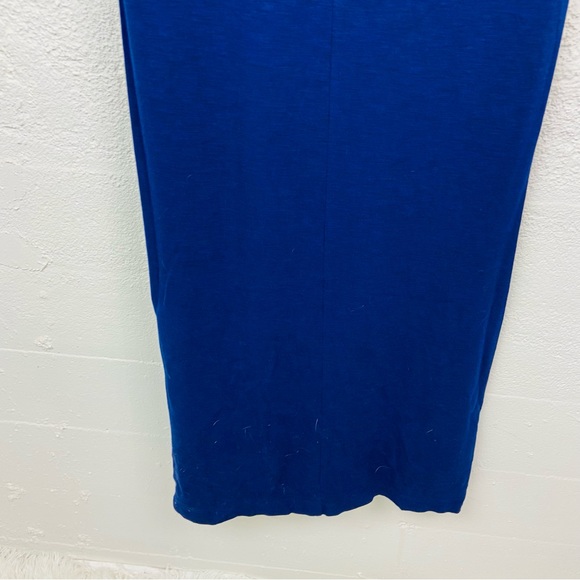 JESSICA SIMPSON navy Tee shirt plain mini slit dress size large - Picture 13 of 17